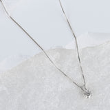 Everyday Solitaire Cubic Zirconia Pendant in 14k Gold