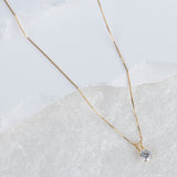 Everyday Solitaire Cubic Zirconia Pendant in 14k Gold