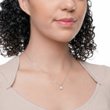 Everyday Solitaire Cubic Zirconia Pendant in 14k Gold