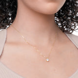 Everyday Solitaire Cubic Zirconia Pendant in 14k Gold