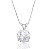 Everyday Solitaire Cubic Zirconia Pendant in 14k Gold