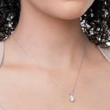 Everyday Solitaire Cubic Zirconia Pendant in 14k Gold