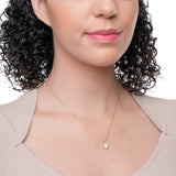 Everyday Solitaire Cubic Zirconia Pendant in 14k Gold