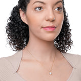 Everyday Solitaire Cubic Zirconia Pendant in 14k Gold