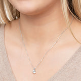 Everyday Solitaire Cubic Zirconia Pendant in 14k Gold