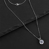 Everyday Solitaire Cubic Zirconia Pendant in 14k Gold
