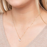 Everyday Solitaire Cubic Zirconia Pendant in 14k Gold