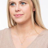 Everyday Solitaire Cubic Zirconia Pendant in 14k Gold