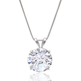 Everyday Solitaire Cubic Zirconia Pendant in 14k Gold