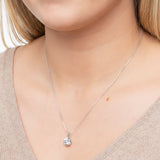 Everyday Solitaire Cubic Zirconia Pendant in 14k Gold