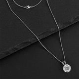 Everyday Solitaire Cubic Zirconia Pendant in 14k Gold