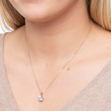 Everyday Solitaire Cubic Zirconia Pendant in 14k Gold