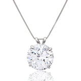 Everyday Solitaire Cubic Zirconia Pendant in 14k Gold