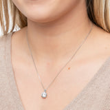 Everyday Solitaire Cubic Zirconia Pendant in 14k Gold