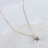 Everyday Solitaire Cubic Zirconia Pendant in 14k Gold