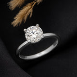 2 Carat Solitaire Simulated Diamond Ring in 14k Gold