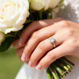 2 Carat Solitaire Simulated Diamond Ring in 14k Gold