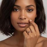 Gemstone Bubble Band in 14k Gold