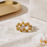 Gemstone Bubble Band in 14k Gold