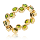 Gemstone Bubble Band in 14k Gold