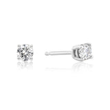 Everyday Solitaire Lab Diamond Studs in 14k Gold, IGI Certified