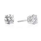 Everyday Solitaire Lab Diamond Studs in 14k Gold, IGI Certified