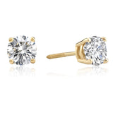 Everyday Solitaire Lab Diamond Studs in 14k Gold, IGI Certified