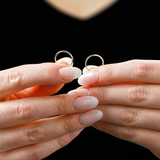1MM Tube Endless Hoops in 14K Yellow Gold
