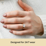 2 Carat Solitaire Simulated Diamond Ring in 14k Gold