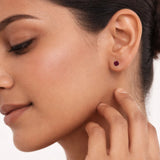 Classic 6mm Round Stud Earrings in 14K Gold