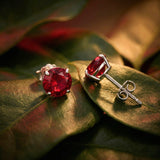 Classic 6mm Round Stud Earrings in 14K Gold