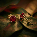 Classic 6mm Round Stud Earrings in 14K Gold