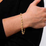 Oval Cut Gemstone Tennis Bracelet in 925 Silver