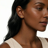 Classic 6mm Round Stud Earrings in 14K Gold