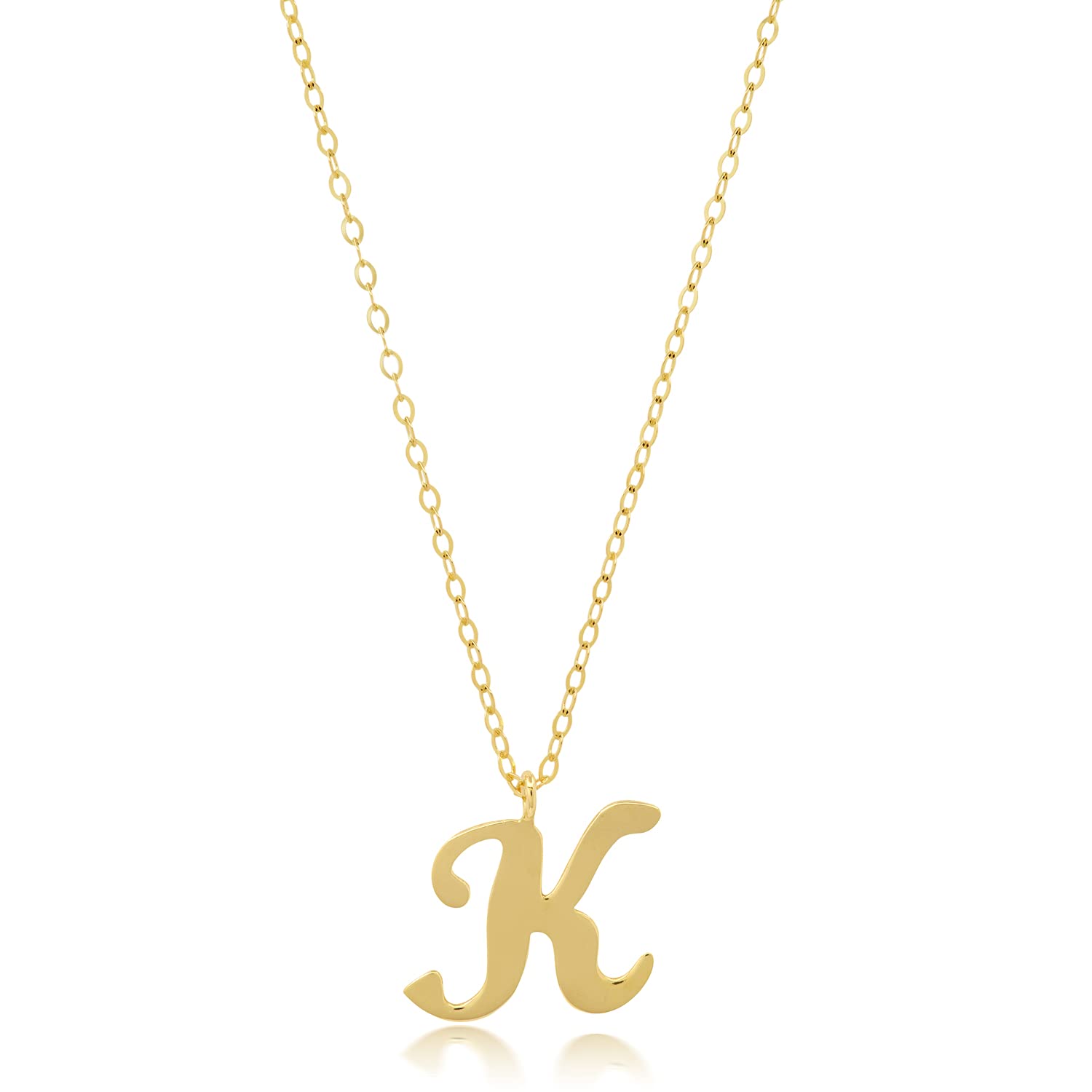 Miniature Initial Necklace in 10k Gold