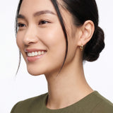 Classic Square Tubed Hoop Earrings in 14K gold