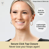 2MM Tube Classic Hoops in 14K Gold