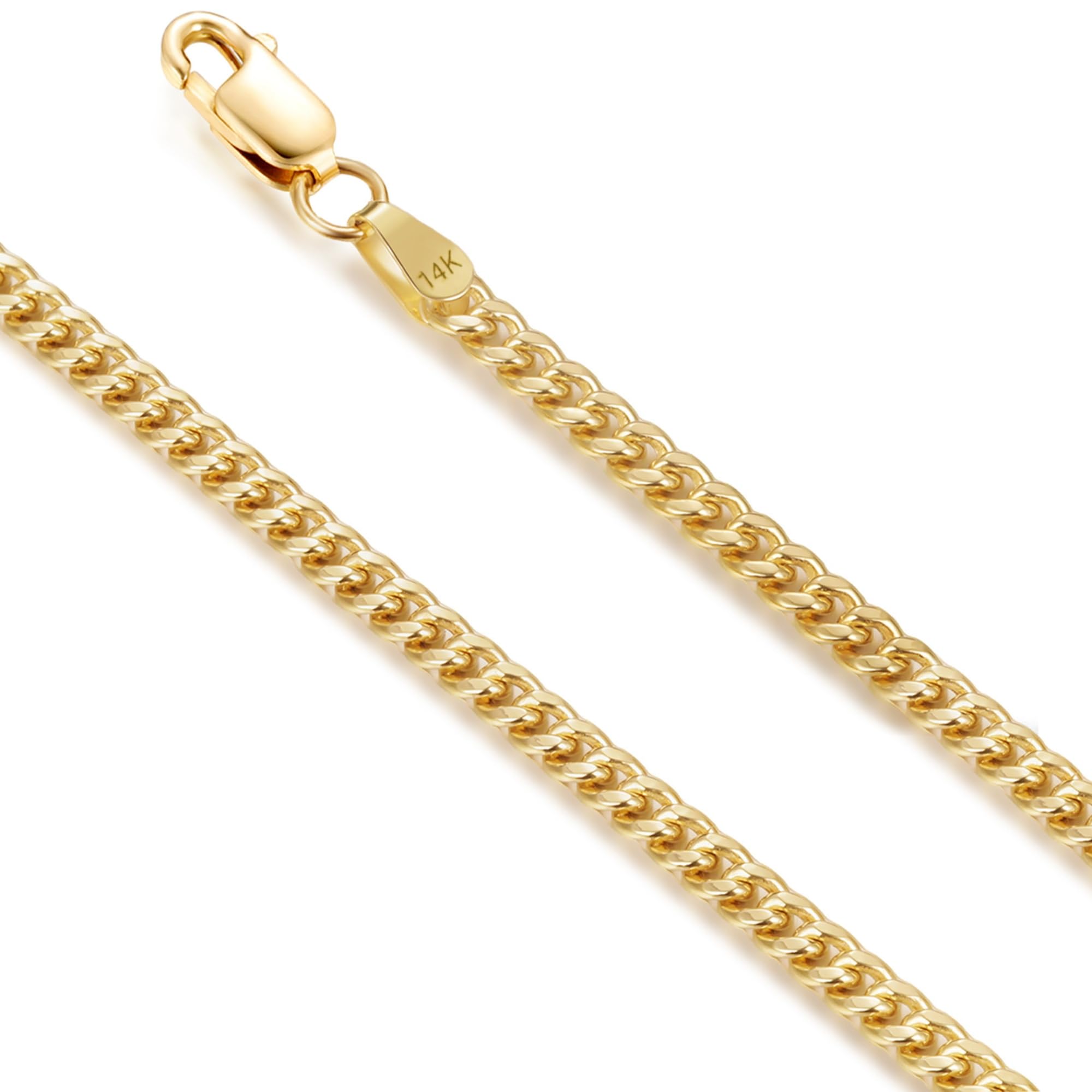 Miami 2.8mm Cuban Link Chain in 14k Gold