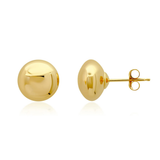 Unisex 14K Yellow Gold Ball Stud Earrings