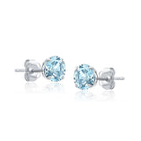 Classic 6mm Round Stud Earrings in 14K Gold