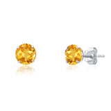 Classic 6mm Round Stud Earrings in 14K Gold