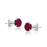 Classic 6mm Round Stud Earrings in 14K Gold
