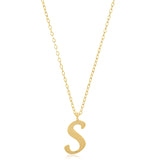 Miniature Initial Necklace in 10k Gold