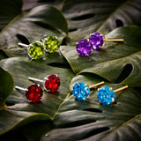 Classic 6mm Round Stud Earrings in 14K Gold
