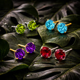 Classic 6mm Round Stud Earrings in 14K Gold