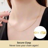 Siena 2.3mm Two-Tone Mariner Chain in 14k Gold