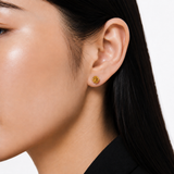 8mm Round Gemstone Stud Earrings in 10K Gold