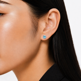 8mm Round Gemstone Stud Earrings in 10K Gold