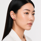 8mm Round Gemstone Stud Earrings in 10K Gold
