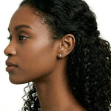 Oval-Cut Cubic Zirconia Stud Earrings in 14K Gold